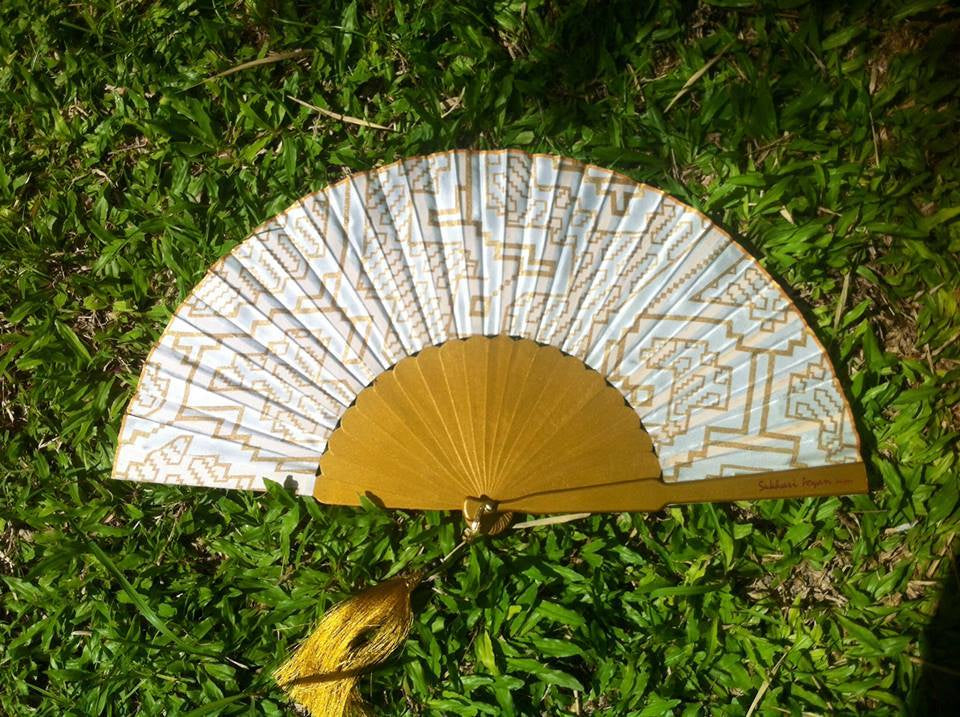 Handmade Silk Fan Shipibo